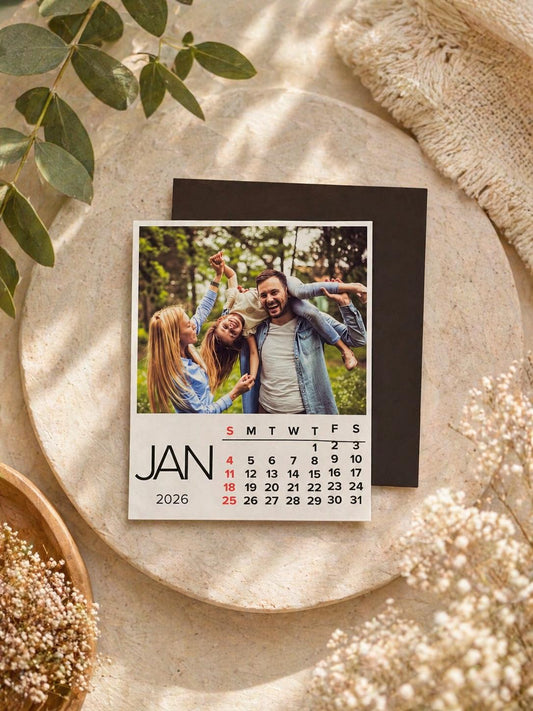 Custom Magnetic Calendar with Personalized Photos